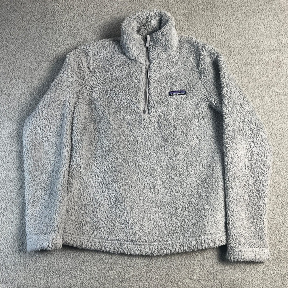 Patagonia Womens Small Gray Fleece Pullover Quarter Zip